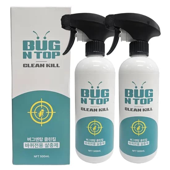 버그앤탑 바퀴벌레 퇴치제 클린킬 500ml 2개