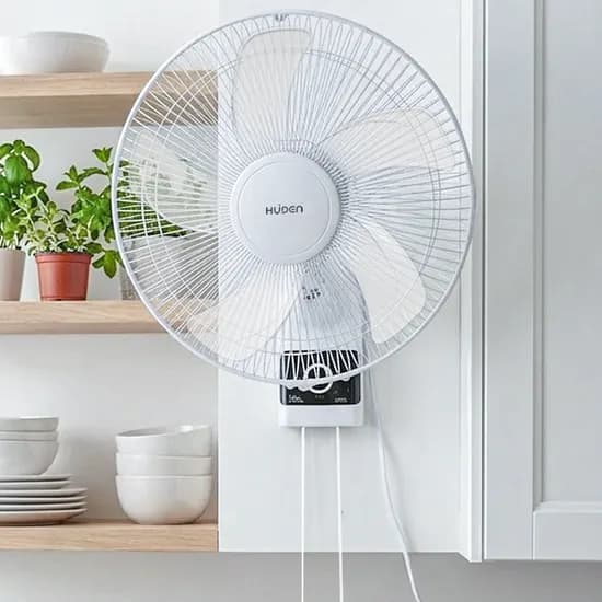 휴이든 5엽 벽걸이 선풍기, HDF-16WB, 40cm, 45W, 1개