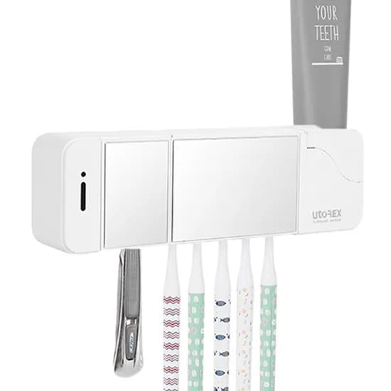 유토렉스 헤드형 칫솔건조살균기 UTC-5350W, 화이트, 1개