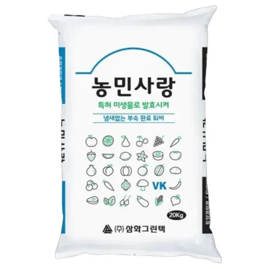 농민사랑 냄새 없는 부숙 완료 퇴비, 20kg, 1개