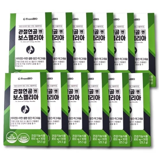 프롬바이오 관절연골엔 보스웰리아 850mg 30정 12개
