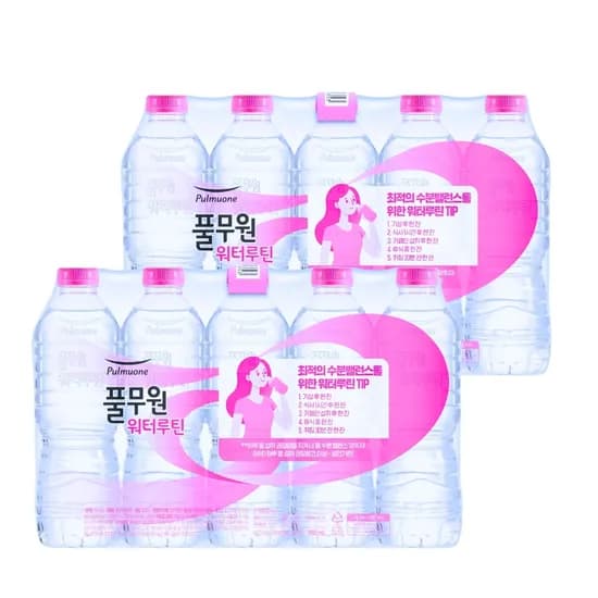 풀무원 워터루틴 무라벨 500ml 20개