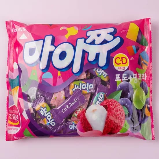 마이쮸 대용량 혼합 포도맛 핑크리치맛 800g 약 190개입 13,980원