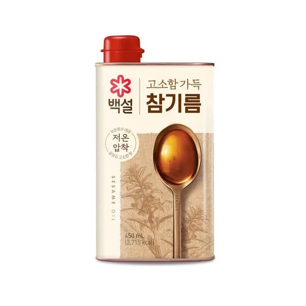 백설 고소함가득 참기름 450ml 2개