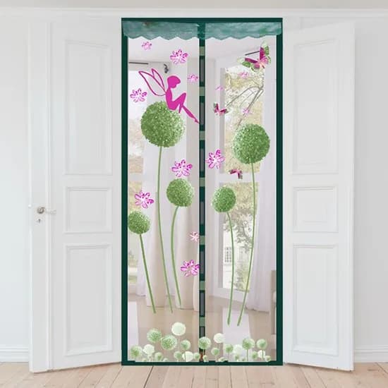 자석문발 일체형 민들레 모기장, 민들레 90 그린, 90x210cm, 1개