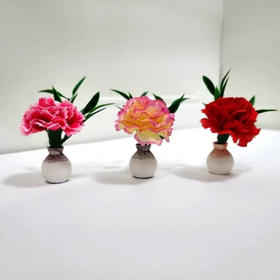 미니어처 화병 꽃장식 납골당 꽃 꾸미기 인테리어 소품, 별꽃, 통나무화병받침선택