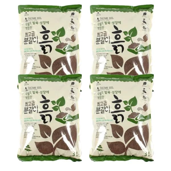초록스타 배양토 3L 4개 9,700원
