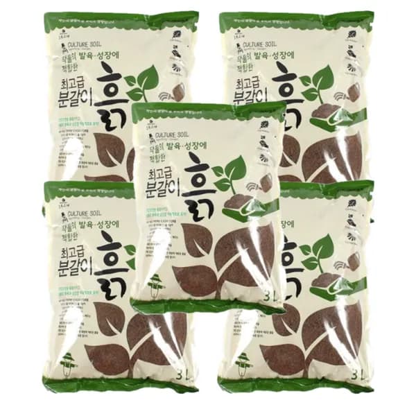 초록스타 배양토 3L 5개