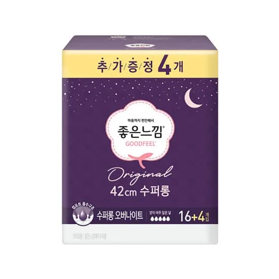좋은느낌 수퍼롱 오버나이트 42cm 20개입