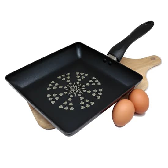 쿡앤쿡 다이아몬드 코팅 사각 후라이팬 22cm 1개