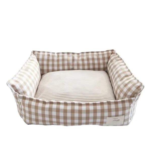 노마드앤코 반려동물 소파형 쿠션베드 베이지 M 60x50x20cm 1개