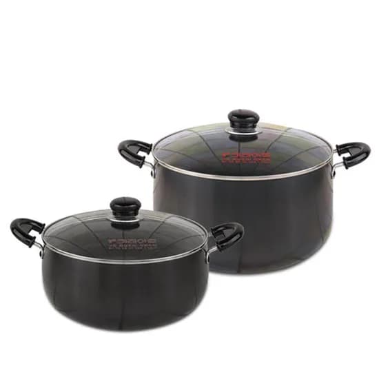 키친아트 쥬노블랙 경질냄비, 블랙, 양수26cm + 곰솥28cm, 1세트
