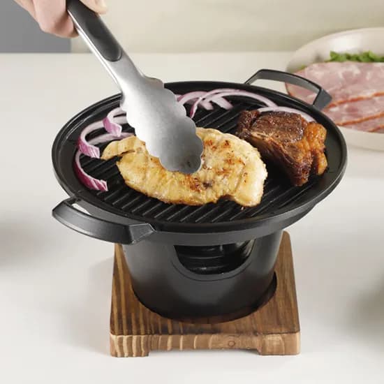 에코벨 고체연료 미니화로 불판세트, 16cm, 1개