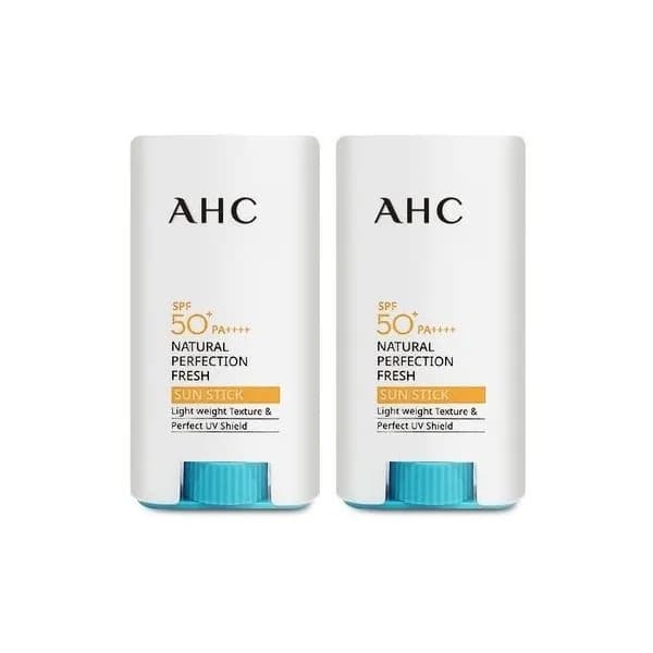 AHC 내추럴 퍼펙션 프레쉬 선스틱 흰색 17g 2개