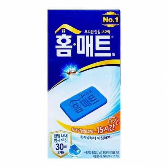 홈매트 교체용 훈증기 리필 매트 30매입 1개