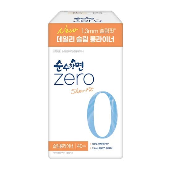 깨끗한나라 순수한면 ZERO 슬림롱라이너 40개입 1팩
