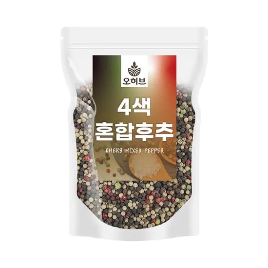 오허브 4색혼합 통후추 200g 1개 14,000원
