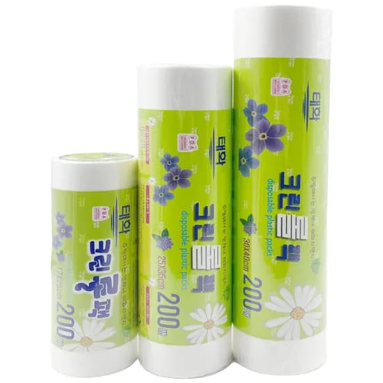 태화 크린롤팩, 소, 중, 대, 200매, 1세트