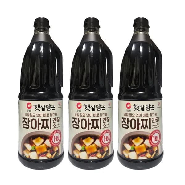 청정원 장아찌 간장 소스 1.7L 3개