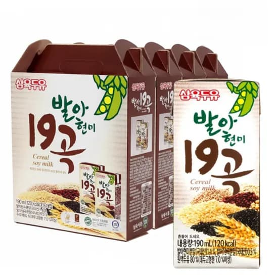 삼육두유 발아현미 19곡 190ml 64개
