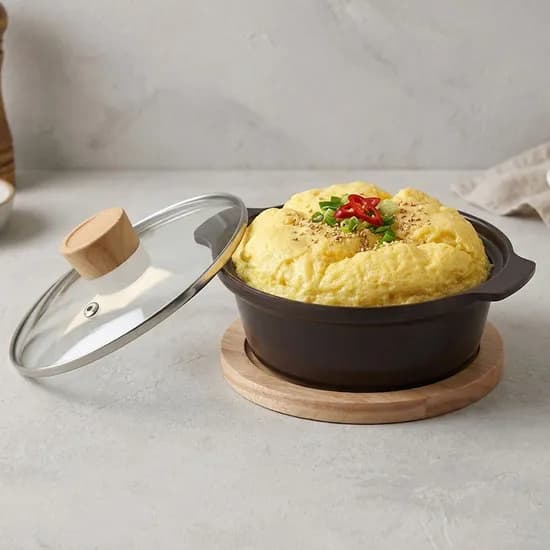 키친플라워 다담 세라믹 인덕션 뚝배기 냄비, 16cm+20cm, 1세트