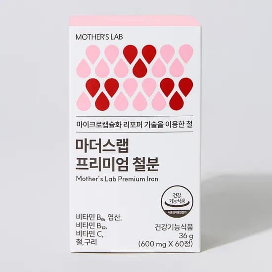 마더스랩 프리미엄 철분제 60정 5개