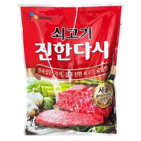 CJ제일제당 쇠고기 진한다시, 1kg, 1개