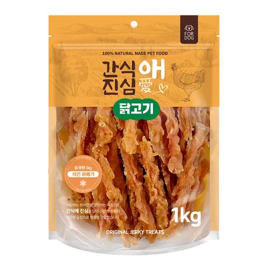 간식애진심 사사미 대용량 육포 1kg 1개