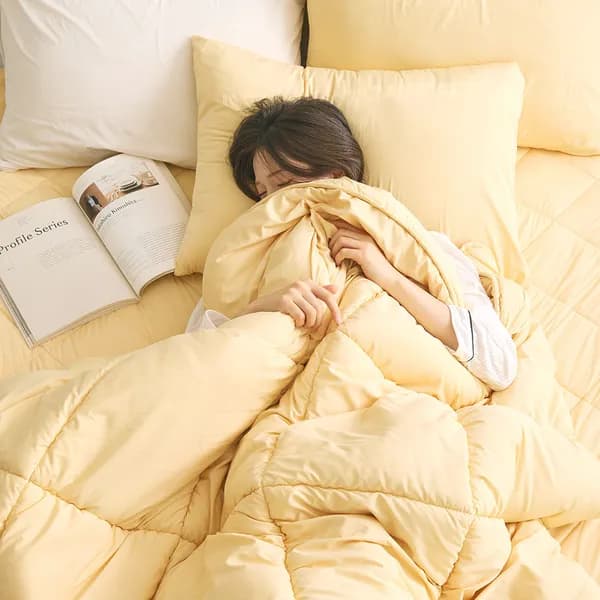 보넬라 마이크로화이버 차렵이불 패드 베개커버 3종 옐로우 킹 1세트