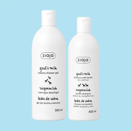 지아자 산양유 헤어샴푸 400ml, 1개 + 크리미 바디워시, 500ml, 1개
