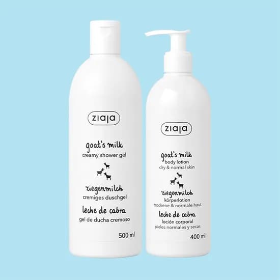 지아자, 산양유 크리미 바디워시, 500ml, 1개 + 산양유 바디로션, 400ml, 1개