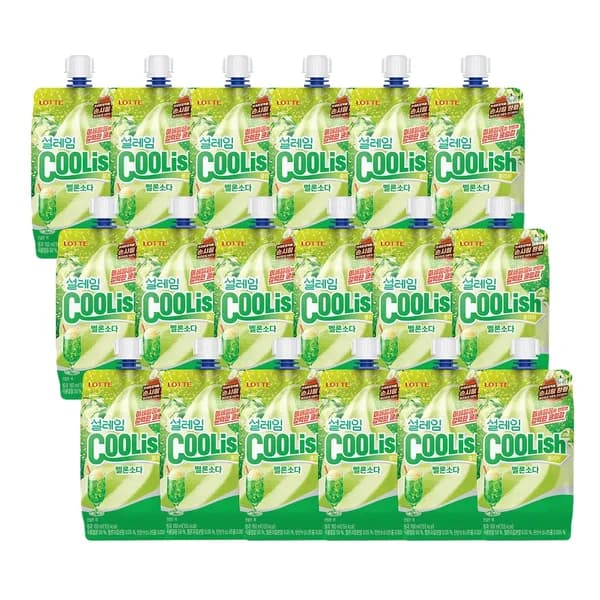 롯데웰푸드 설레임 쿨리쉬 멜론소다 160ml 18개