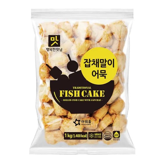 아워홈 잡채말이 어묵 1kg 2팩