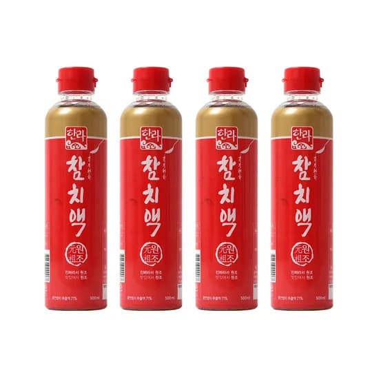 한라식품 참치액 500ml 4개