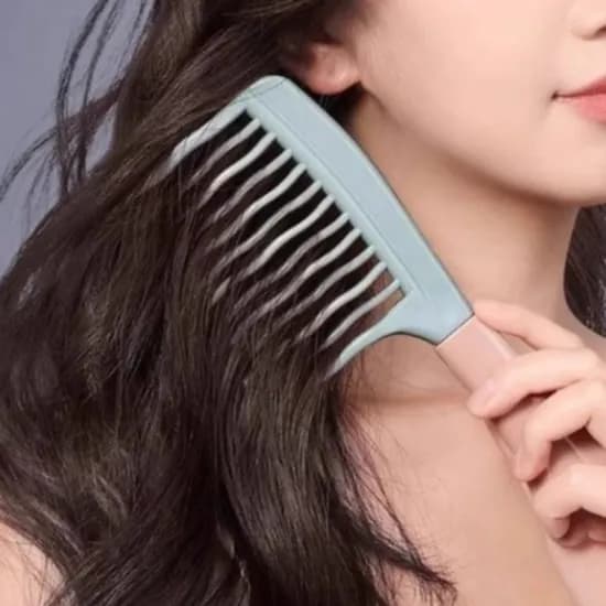 웨이브 파마 빗 두피마사지 컬링 도끼빗, 그레이, 1세트