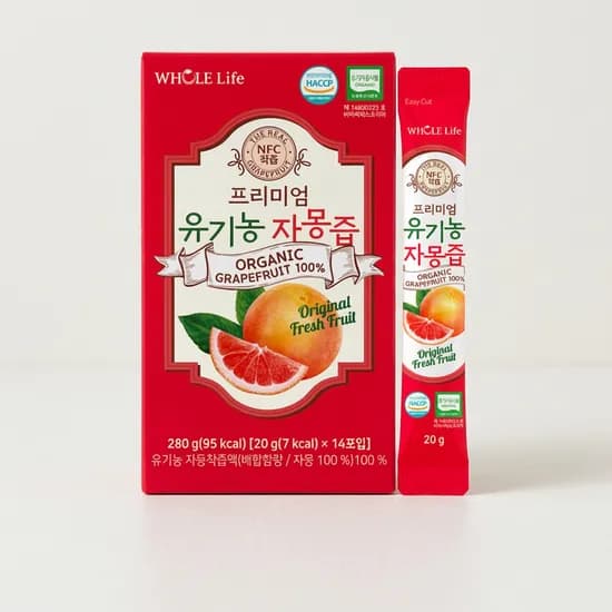 홀라이프 프리미엄 유기농 자몽즙 20g 14포 2박스