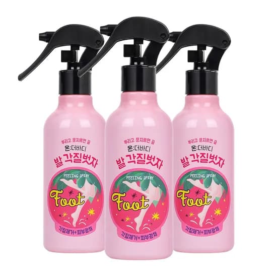 온더바디 코튼풋 발 각질벗자 풋필링 스프레이, 240ml, 3병, 1세트