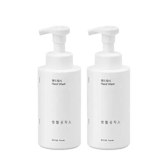 생활공작소 핸드워시 솝 파우더향, 500ml, 2개