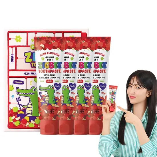 지그비주니어구취케어치약, 117g, 4개입