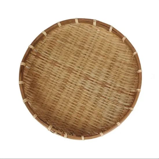 꽃분이네 대나무 채반 소쿠리 원형 25cm 1개