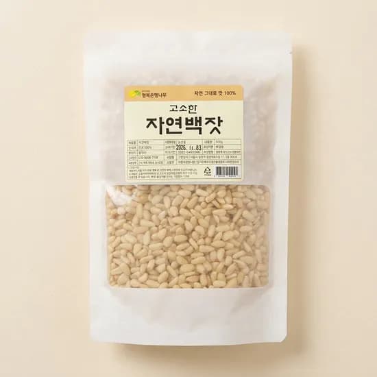 자연백잣 500g 1개