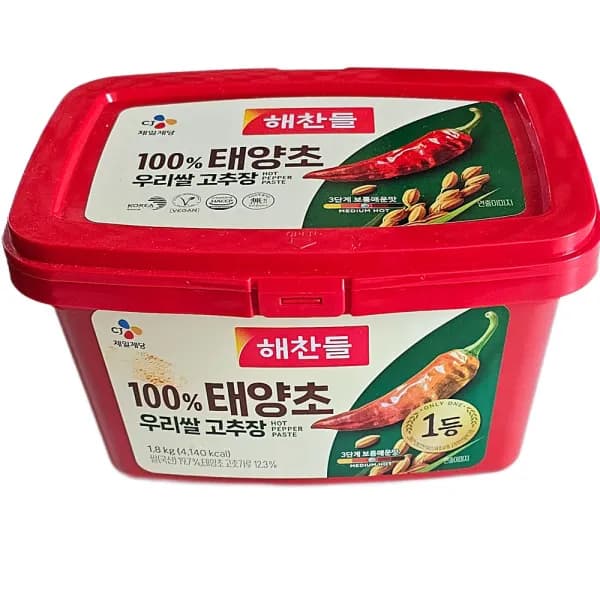 해찬들 태양초 고추장 1.8kg 1개 12,900원