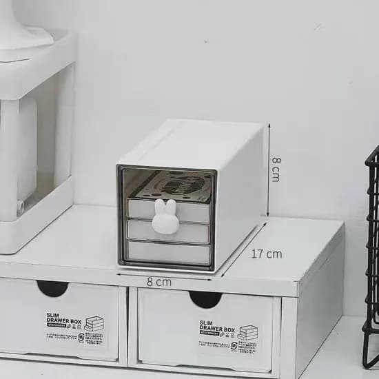 MK LIVING 래빗 그립 수납함, 소형 B, 1세트