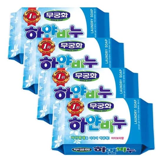 무궁화 하얀비누 아이보리향 230g 4개