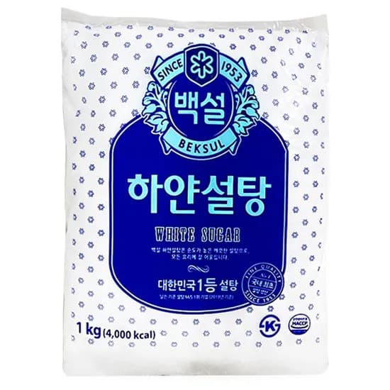 백설 하얀설탕 1kg 1개