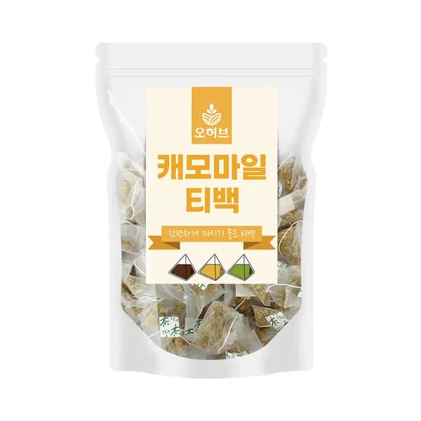 오허브 캐모마일 티백 1g 25개 1팩 9,500원