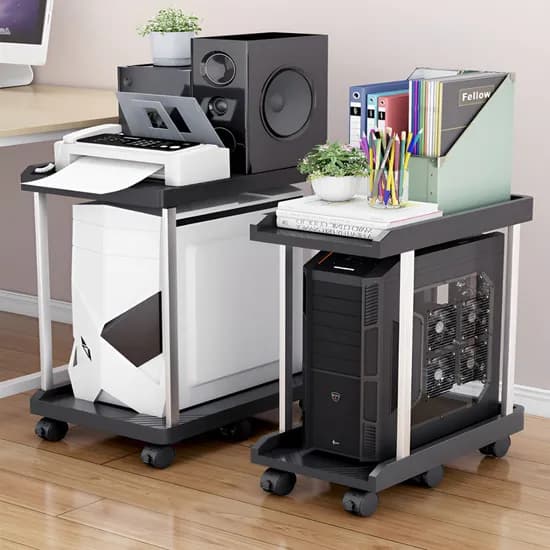 TOROHA PC 본체 2단 받침대 거치대 화이트 일반형 1개