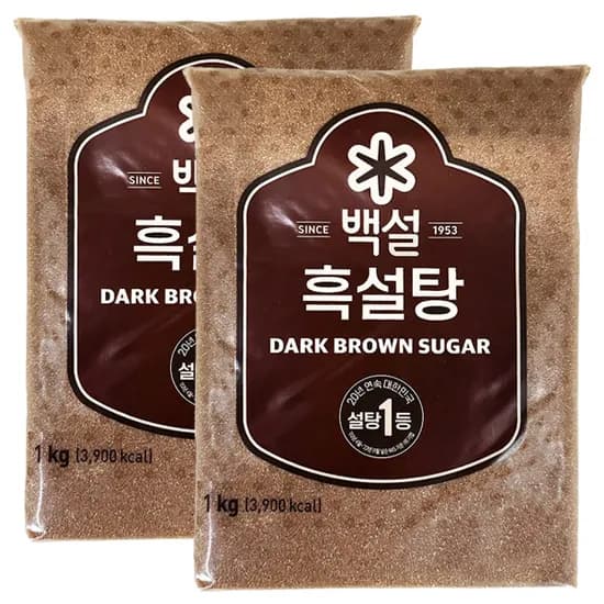백설 흑설탕 1kg 2개