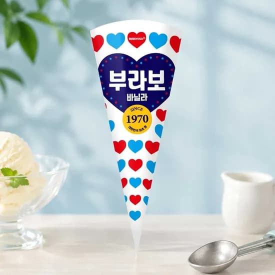 해태제과 부라보콘 아이스크림 바닐라, 150ml, 24개