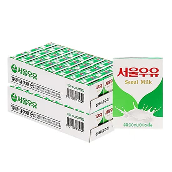 서울우유 멸균우유, 200ml, 48개